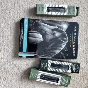 Drawing Supplies:Winsor & Newton Charcoal Sticks/Prismacolor Graphite Pencil Set